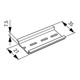 Eaton Rail DIN 35 × 7,5 mm TS35X7,5