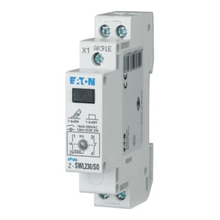 Eaton Schalter mit LED Z-SWL230/SO schwarz orange 16A 250V AC