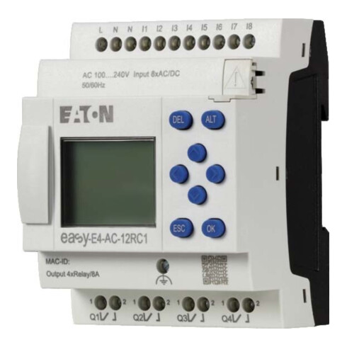Eaton Steuerrelais 8 digitale Eingänge EASY-E4-AC-12RC1