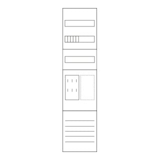 Eaton Tableau de comptage 1ZP, 5 pôles ZSD-M17B0013