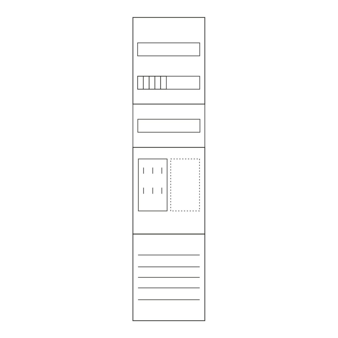 Eaton Tableau de comptage 1ZP, 5 pôles ZSD-M17B0013