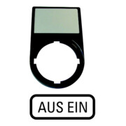 Eaton Tastenzusatzschildträger AUS EIN M22S-ST-D10-3
