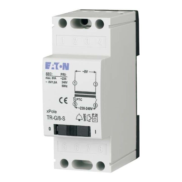 Eaton Transformateur de sonnette 4-8-12V/2A TR-G3/18