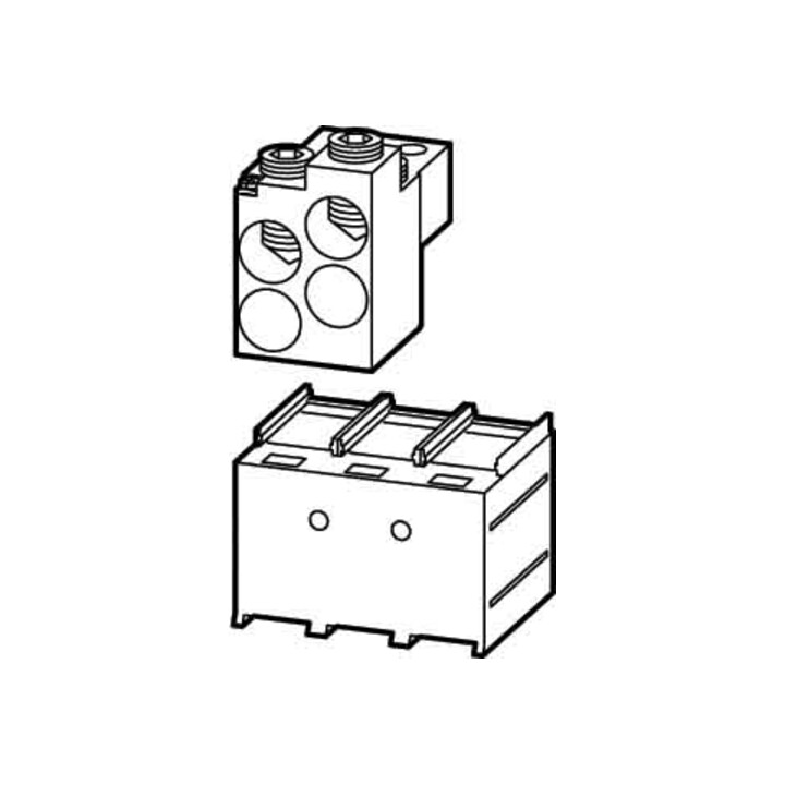Eaton Tunnelklemme 3p. 1 Schalterseite NZM4-XKA