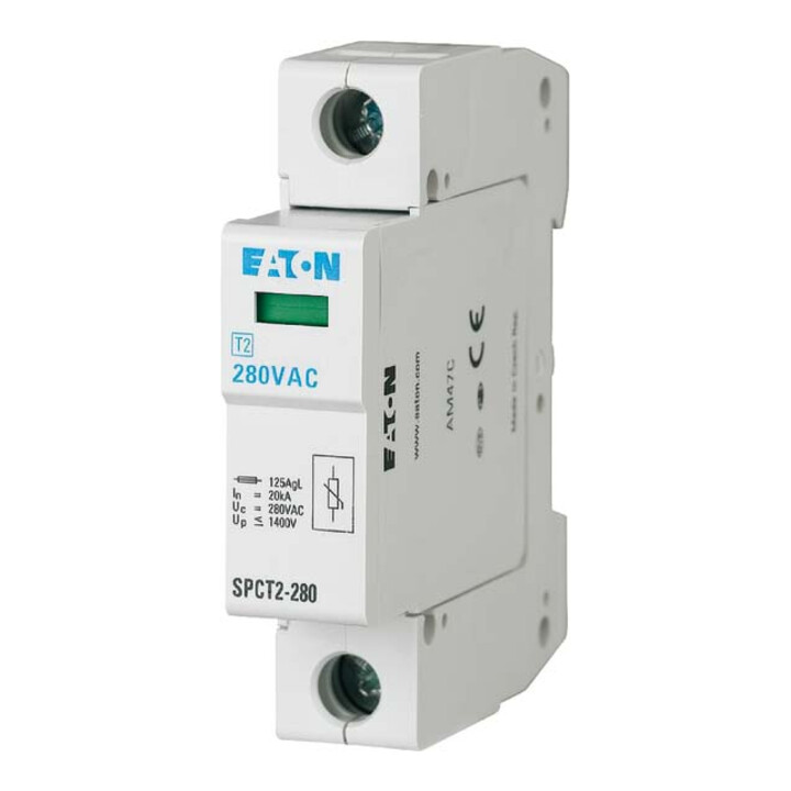 Eaton Überspannungsableiter 1p, 280VAC, 20kA SPCT2-280/1