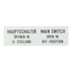Eaton Zusatzfrontschild Deutsch/Englisch ZFS61/62-T0