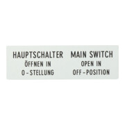 Eaton Zusatzfrontschild Deutsch/Englisch ZFS61/62-T0-5