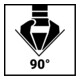 Ebavureur à main 3 dents DIN 335 forme C 90° HSS