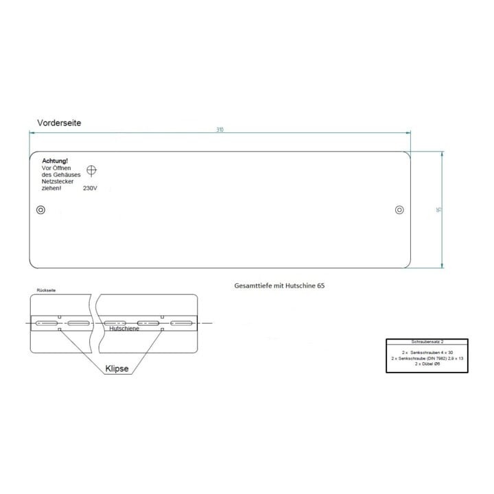 Eberle Controls Klemmleiste 6-Kanal EV 230