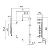 Eberle Controls Nachlaufrelais INRH-5