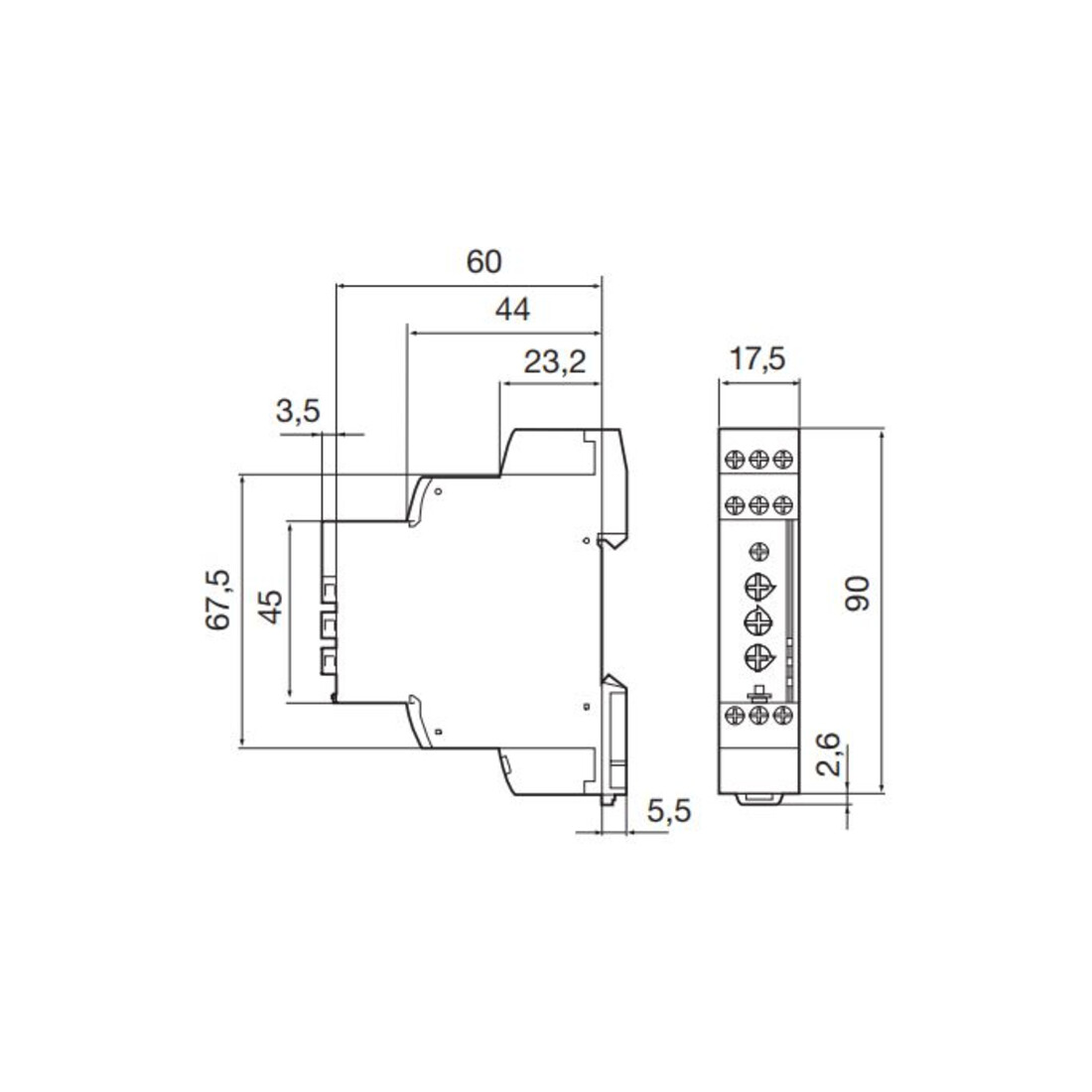 Eberle Controls Nachlaufrelais INRH