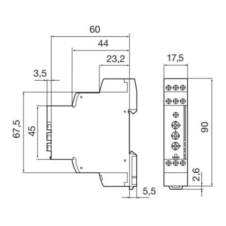Eberle Controls Nachlaufrelais INRH