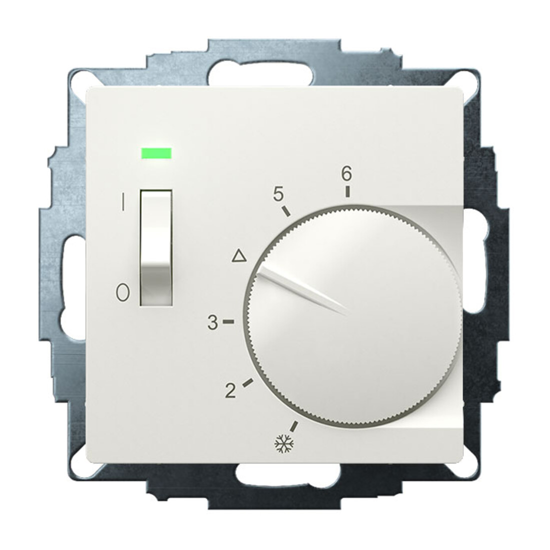 Eberle Controls Régulateur d’ambiance encastré 5-30 °C AC230V 1 contact normalement ouvert UTE 1015-RAL9010-G55