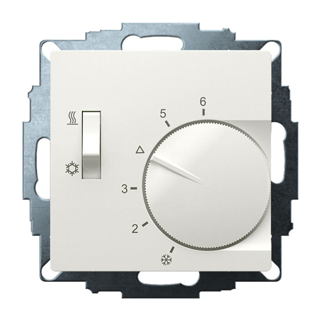 Eberle Controls Régulateur d’ambiance encastré 5-30°C AC230V 1 inverseur UTE 1770-RAL9010-G55