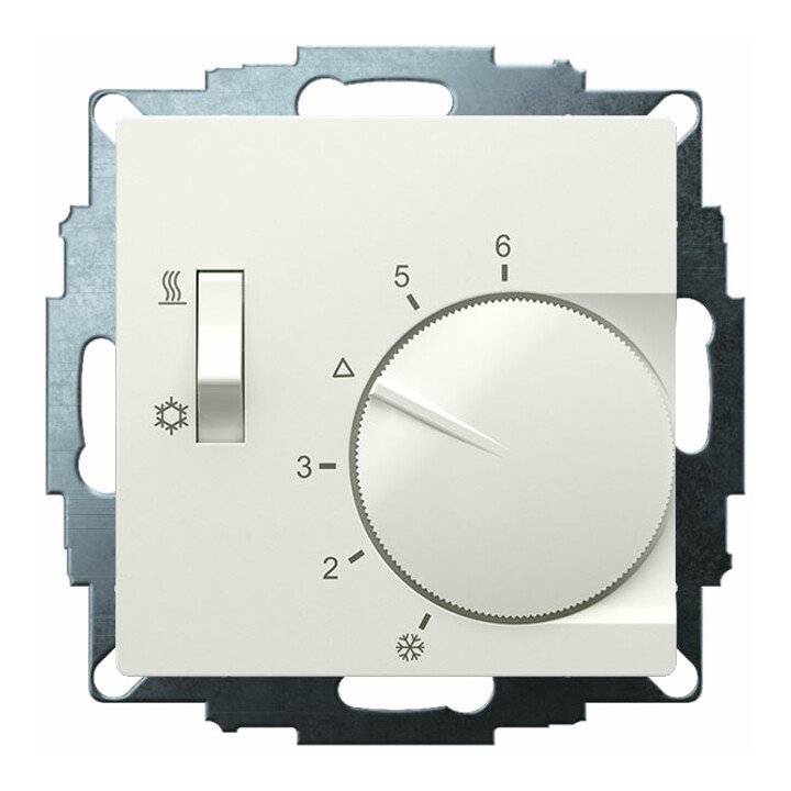 Eberle Controls Régulateur d’ambiance encastré 5-30°C AC230V 1 inverseur UTE 1770-RAL9010-G55