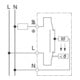 Eberle Controls Régulateur d’ambiance encastré 5-30°C AC230V 1 inverseur UTE 1770-RAL9010-G55