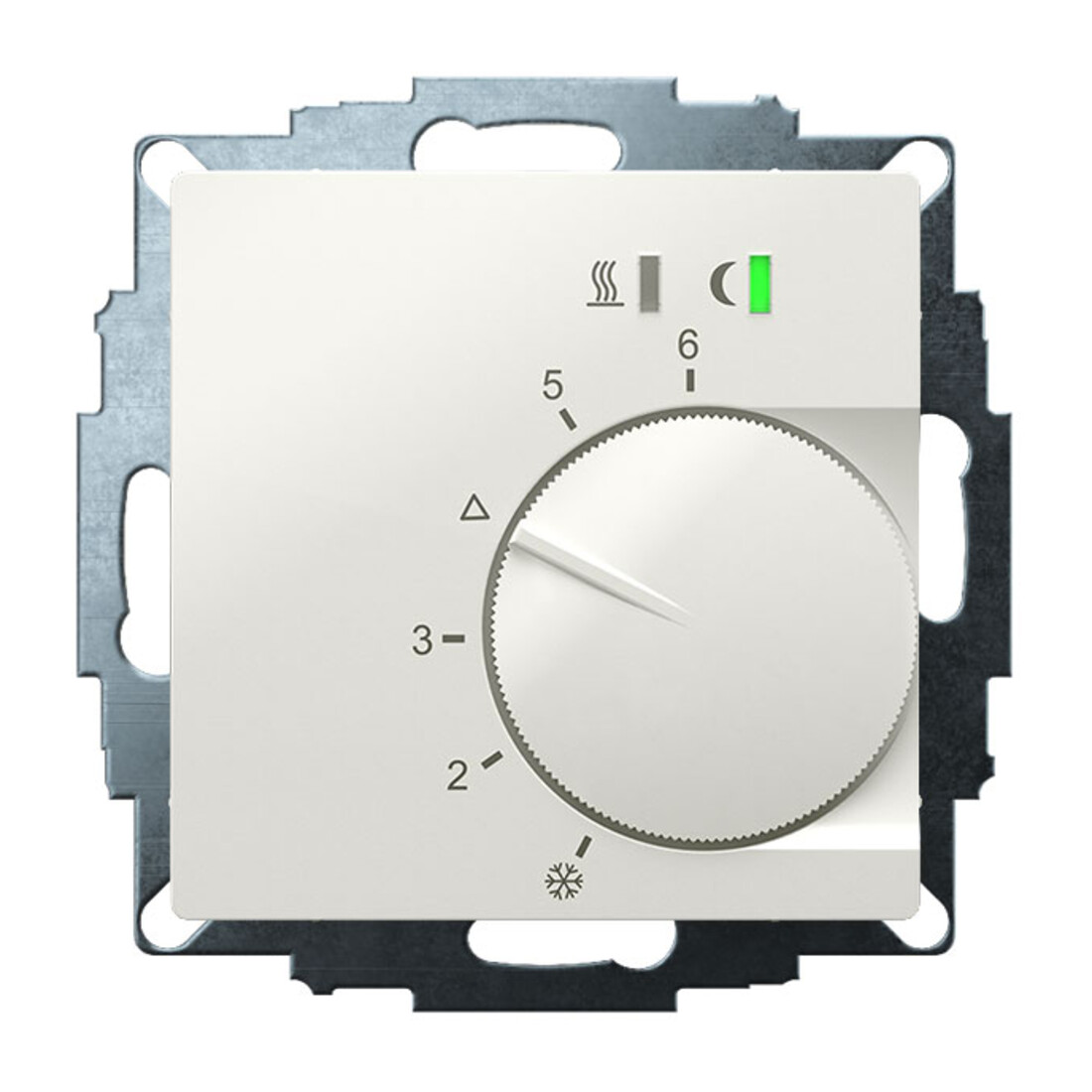 Eberle Controls Régulateur d’ambiance encastré 5-30°C AC230V Sortie Triac UTE 2500-RAL9010-G55