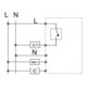 Eberle Controls Régulateur d’ambiance encastré 5-30°C AC230V Sortie Triac UTE 2500-RAL9010-G55