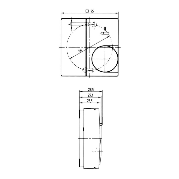 Eberle Controls Régulateur de température analogique INSTAT 868-r1