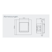 Eberle Controls Régulateur de température encastré blanc FIT np 3R-2