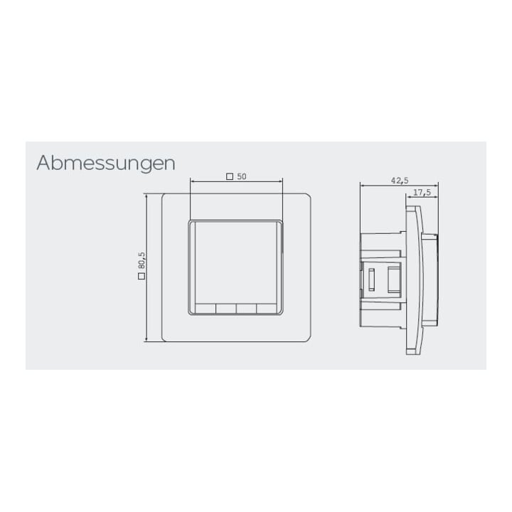 Eberle Controls Régulateur de température encastré blanc FIT np 3R