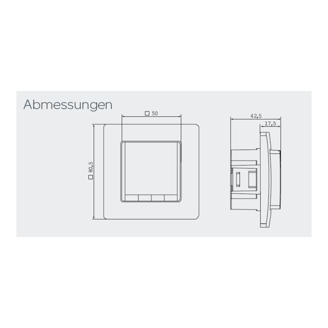 Eberle Controls Régulateur de température encastré blanc FIT np 3R