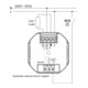 Eberle Controls Régulateur de température encastré blanc FIT np 3R