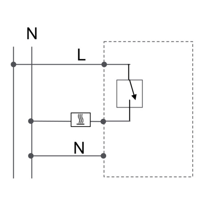 Eberle Controls Régulateur mural 5-30°C AC230V sortie Triac UTE 2100-RAL9010-G55