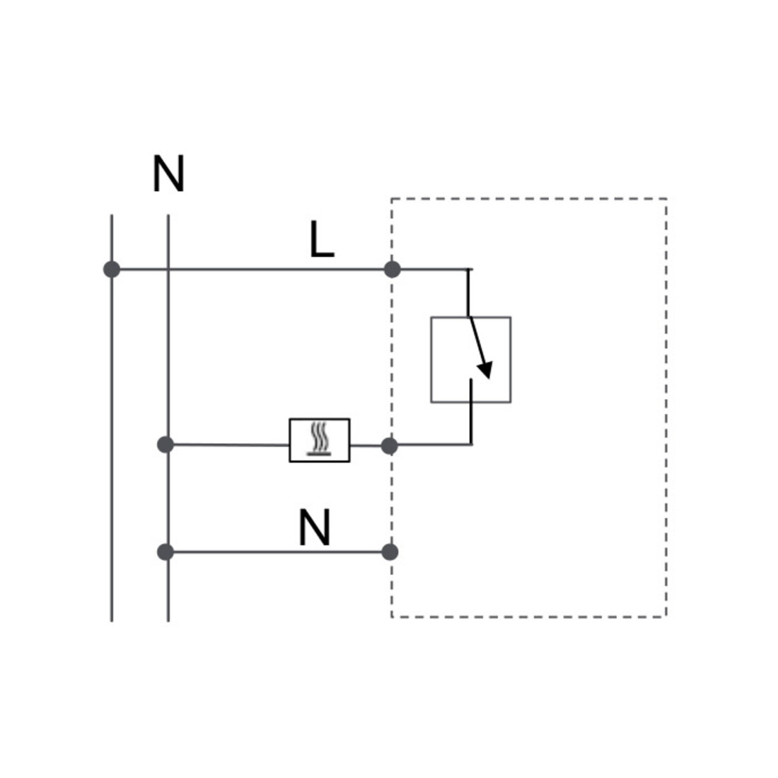 Eberle Controls Régulateur mural 5-30°C AC230V sortie Triac UTE 2100-RAL9010-G55