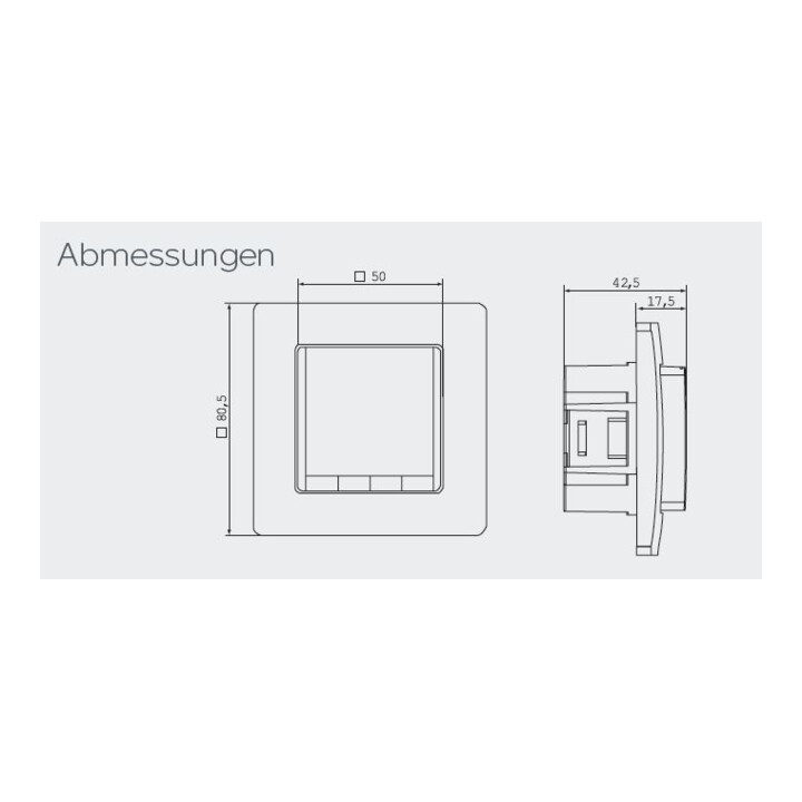 Eberle Controls Thermostat encastrable FIT 3 R / blanc