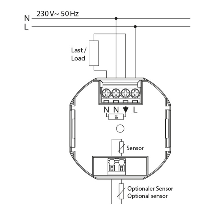 Eberle Controls Thermostat encastrable FIT 3 R / blanc