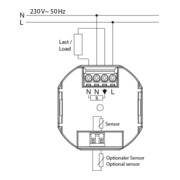 Eberle Controls Thermostat encastrable FIT 3 R / bleu-4