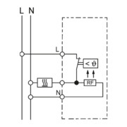 Eberle Controls UP-Raumregler 5-30C AC230V 1Öffner UTE 1003-RAL9010-G55-5