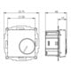 Eberle Controls UP-Raumregler 5-30C AC230V 1Öffner UTE 1003-RAL9010-G55