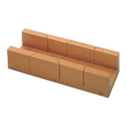 ECE Boîte à onglets L300×I62×P37mm Bois de hêtre rouge laqué