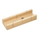 ECE Boîte à onglets L300×I62×P37mm Bois de hêtre rouge laqué