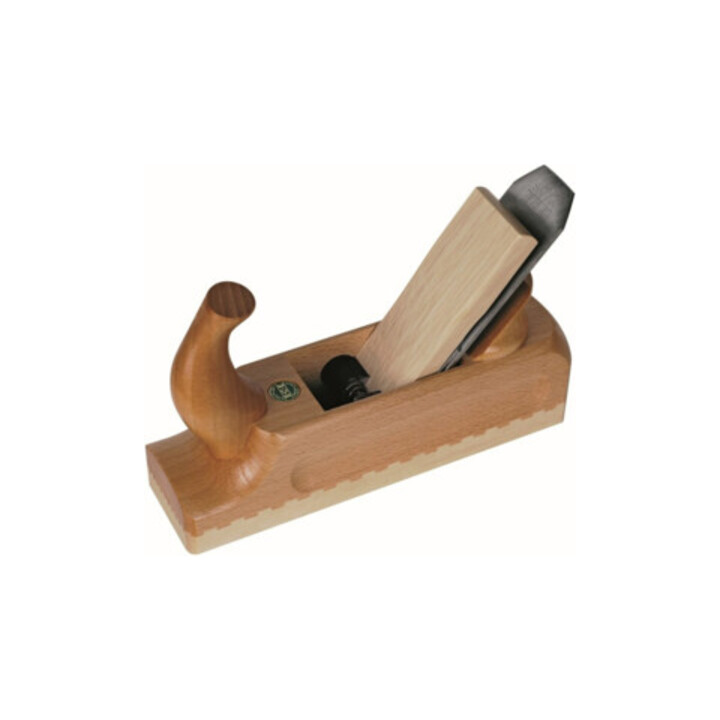 ECE Rabot double longueur totale 240 mm, fer de rabot largeur 48 mm avec bouton de frappe