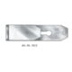 ECE Rabot double longueur totale 240 mm, fer de rabot largeur 48 mm avec bouton de frappe