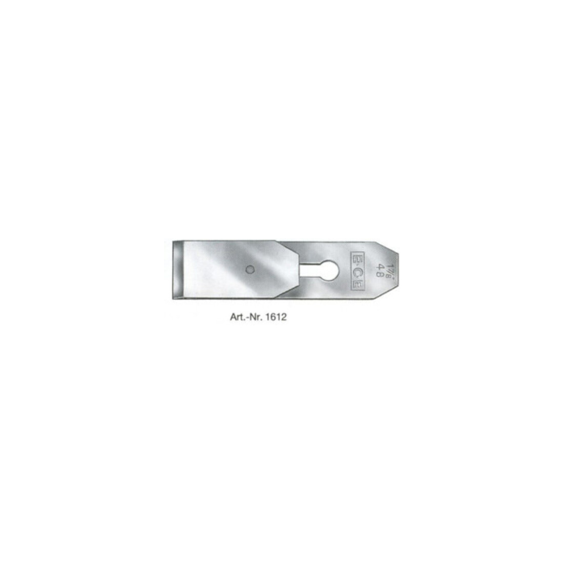 ECE Rabot double longueur totale 240 mm, fer de rabot largeur 48 mm avec bouton de frappe