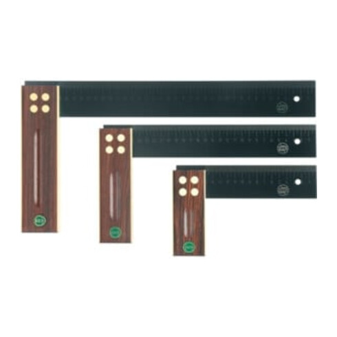 ECE Winkel Schenkel-L. 350mm gelasertemm-Skala Palisanderholz