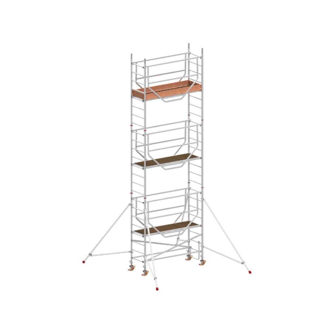 Échafaudage roulant ADVANCED SAFE-T avec stabilisateurs, module 1+2+3 Hymer
