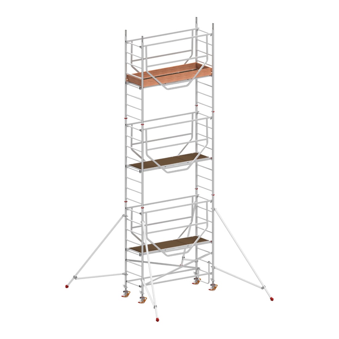 Échafaudage roulant ADVANCED SAFE-T avec stabilisateurs, module 1+2+3 Hymer