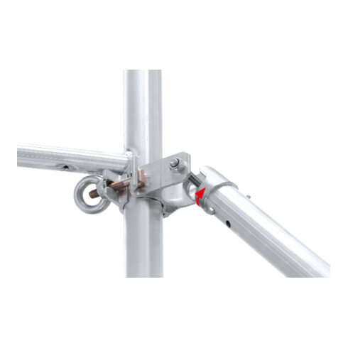 Échafaudage roulant ADVANCED SAFE-T avec stabilisateurs, module 1+2+3 Hymer