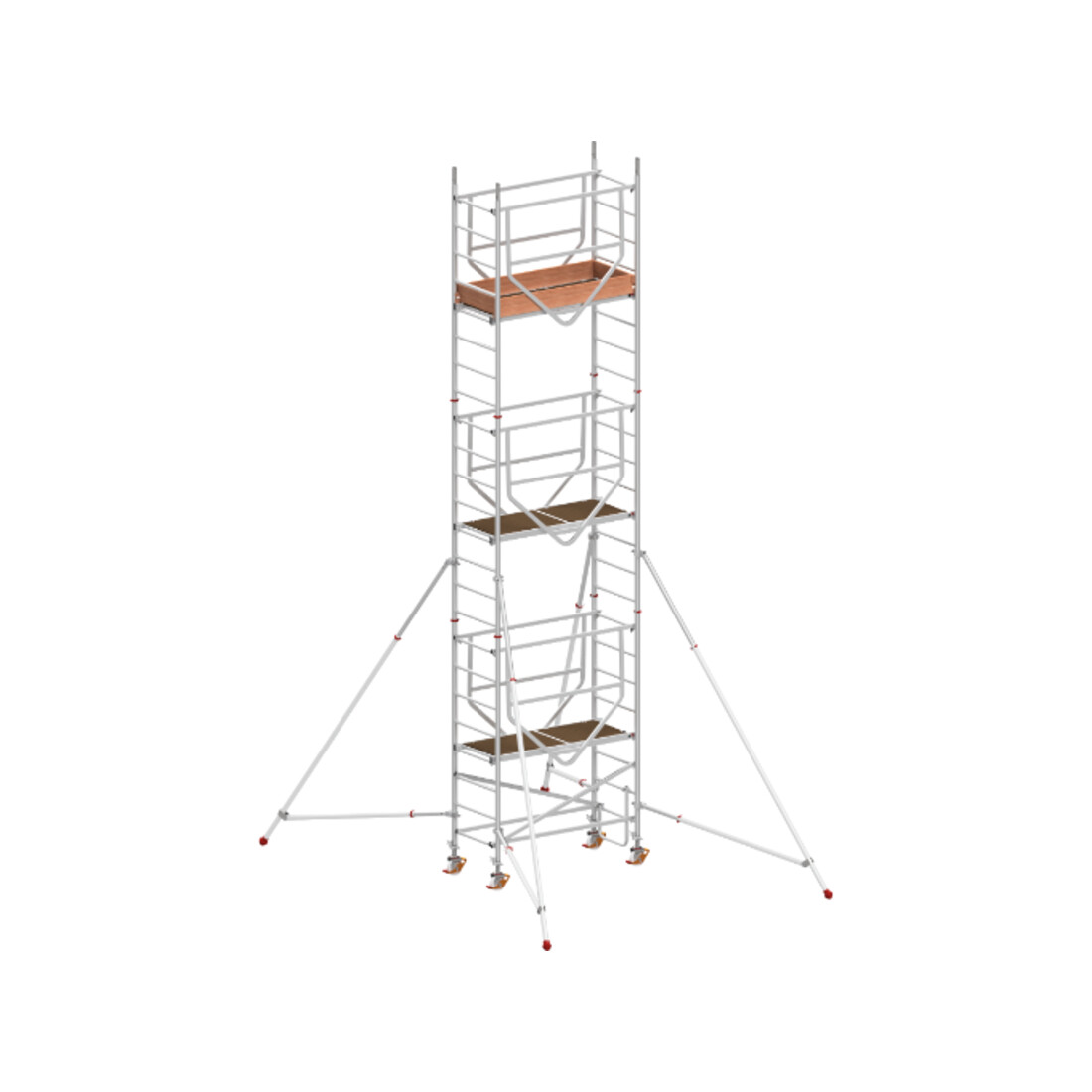 Échafaudage roulant ADVANCED SAFE-T avec stabilisateurs, module 1+2+3 Hymer