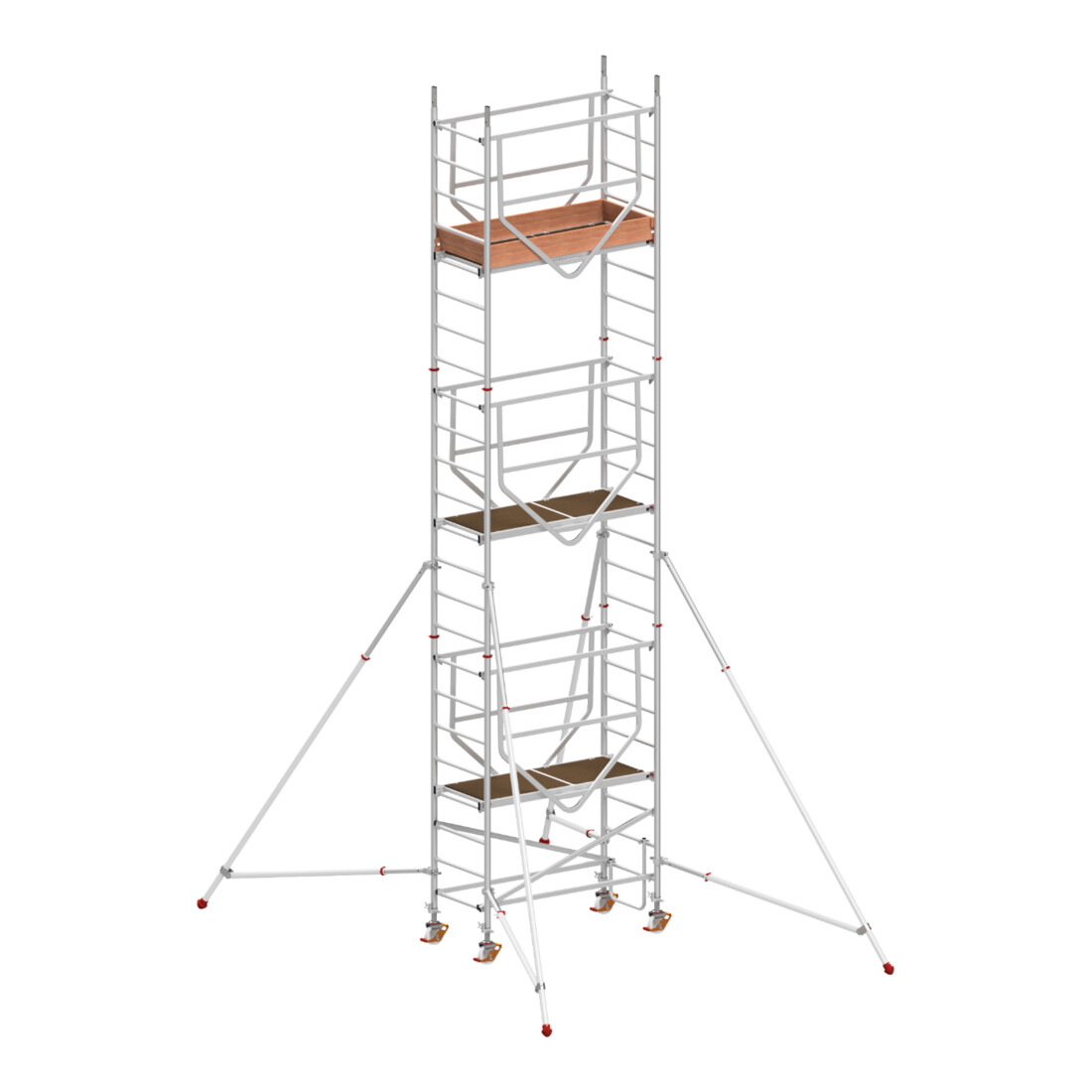 Échafaudage roulant ADVANCED SAFE-T avec stabilisateurs, module 1+2+3 Hymer