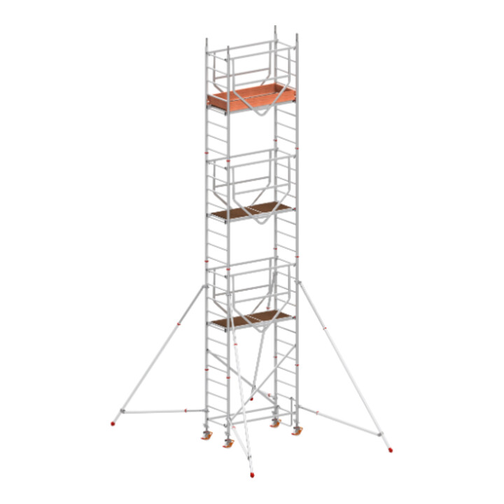 Échafaudage roulant ADVANCED SAFE-T avec stabilisateurs, module 1+2+3+KIT Hymer