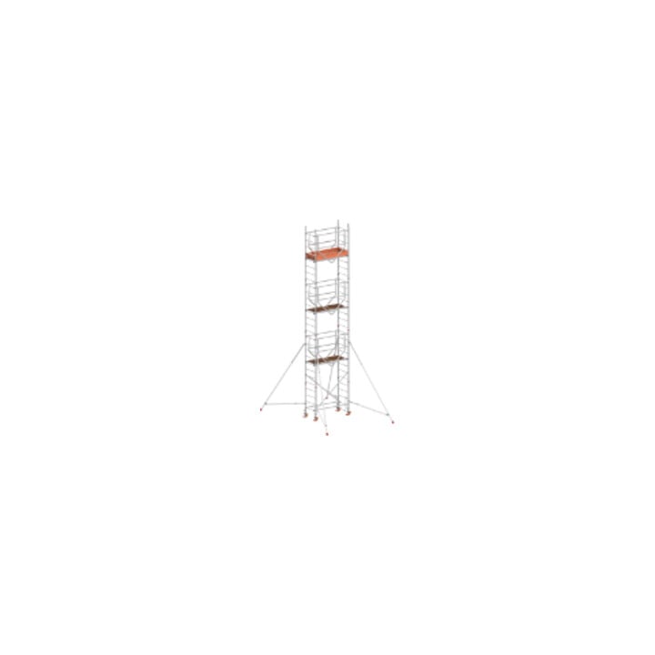 Échafaudage roulant ADVANCED SAFE-T avec stabilisateurs, module 1+2+3+KIT Hymer