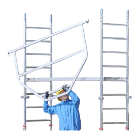 Échafaudage roulant ADVANCED SAFE-T avec stabilisateurs, module 1+2+3+KIT Hymer