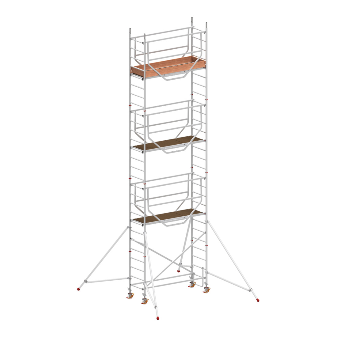 Échafaudage roulant ADVANCED SAFE-T avec stabilisateurs, module 1+2+3+KIT Hymer