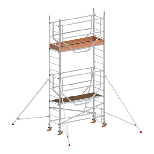 Échafaudage roulant ADVANCED SAFE-T avec stabilisateurs, module 1+2 Hymer